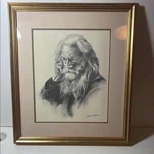 Ed Hughes Drawing Framed Art